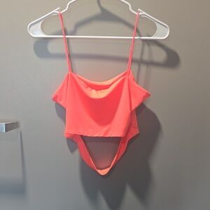 SHEIN Neon Orange Top